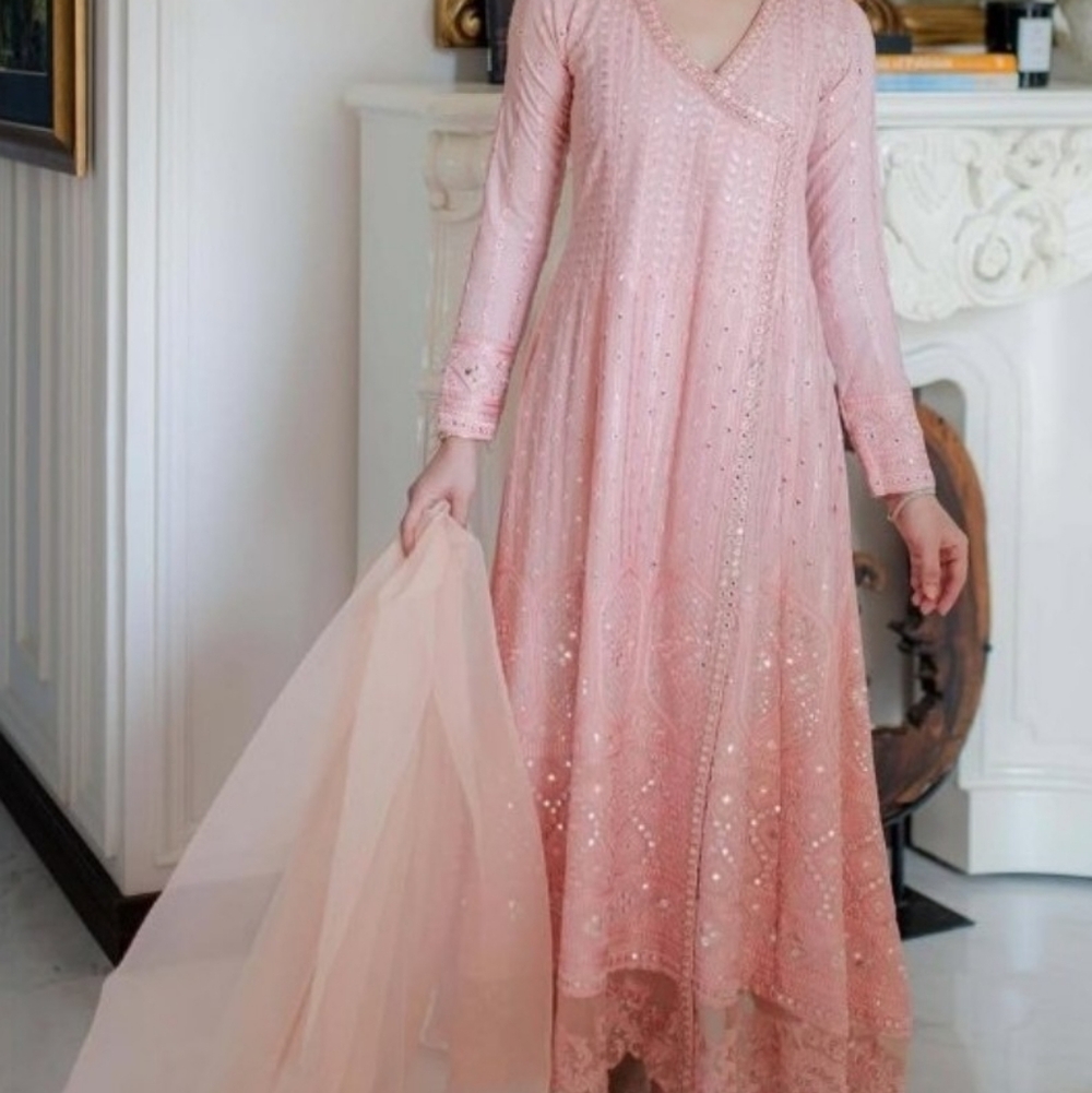 Ayesha Somaya Long Sleeve 3 Piece Dress